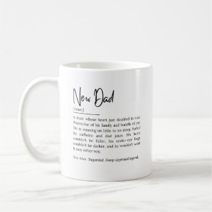 New Dad Definition – Funny and Heartwarming Quote Coffee Mug