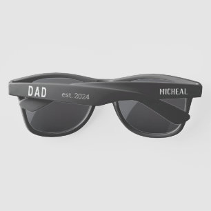 New Dad - est.2024 - personalised black Sunglasses