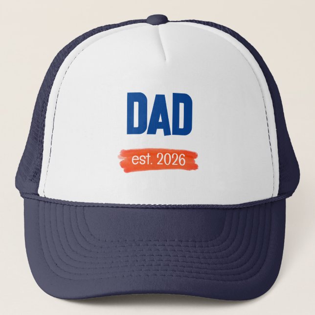 NEW DAD - est.2024 Trucker Hat (Front)
