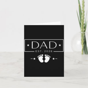 New dad est 2026 fathers day first time dad card