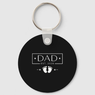 New dad est 2026 fathers day first time dad key ring