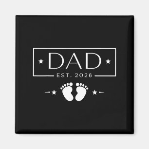New dad est 2026 fathers day first time dad magnet