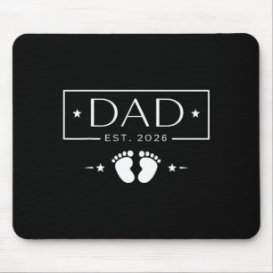 New dad est 2026 fathers day first time dad mouse pad