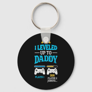 New Dad Fathers Day Leveled Up To Daddy 2026 Level Key Ring