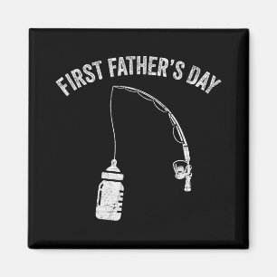 New Dad Fisherman, First Fathers Day Fishing Dad Magnet
