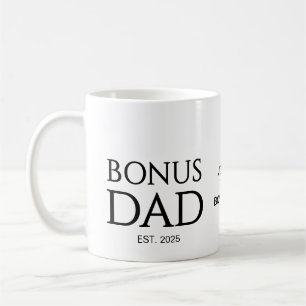New DAD Gift Custom Text BONUS DAD Established Coffee Mug