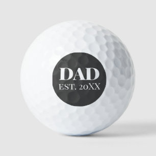 New Dad Gift For Dad Golfer Grey Golf Balls