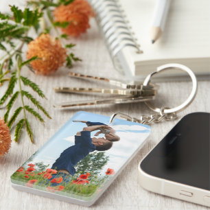 New Dad Gift for Father's Day Photo Key Ring