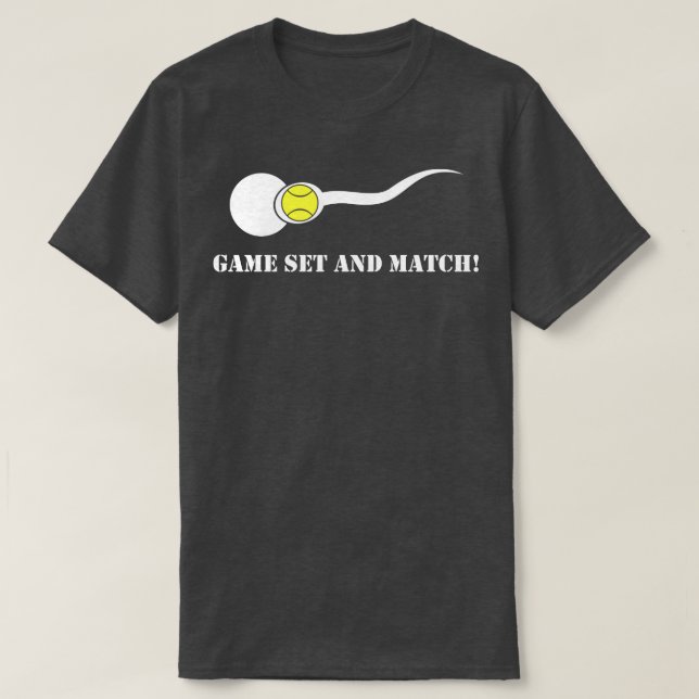 New Dad Gift Tennis Player T-Shirt (Design Front)