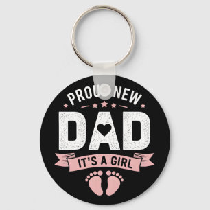 New Dad Its a girl Key Ring