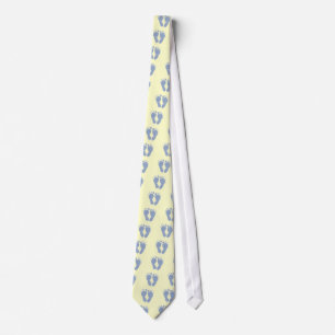 New Dad - Little Blue Feet Tie