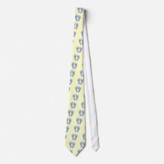 New Dad - Little Blue Feet Tie