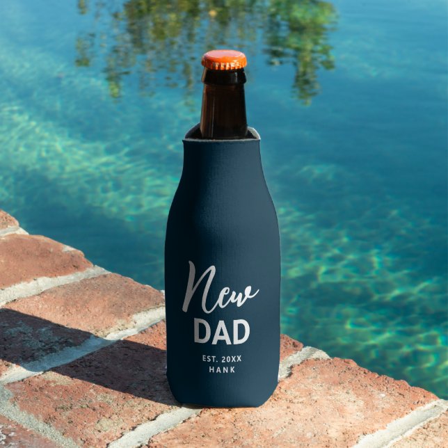 New Dad Modern Established Personalised Bottle Cooler (In Situ Pool)