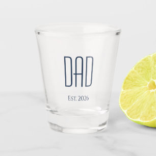 New Dad Modern Minimalist Simple Father's Day Shot Glass