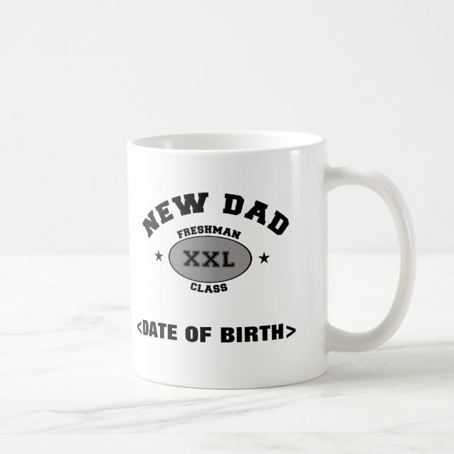 New Dad Personalised Coffee Mug XXL (Right)