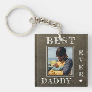 New dad photo personalised First Fathers Day Key Ring