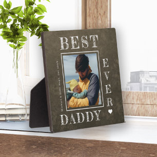 New dad photo personalised First Fathers Day Plaque