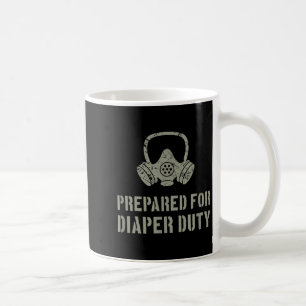 New Dad Prepared For Diaper Duty Funny Small Coffee Mug