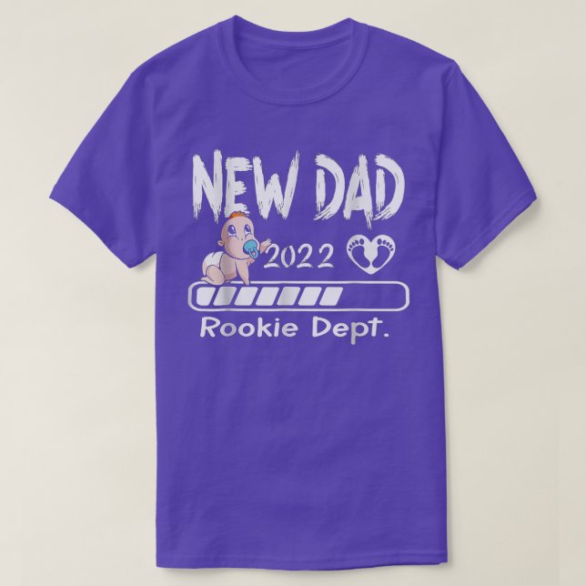 New Dad Rookie Dept  T-Shirt (Design Front)