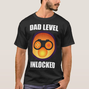 New Dad Shirt, Dad Level Unlocked Funny Gaming  T-Shirt