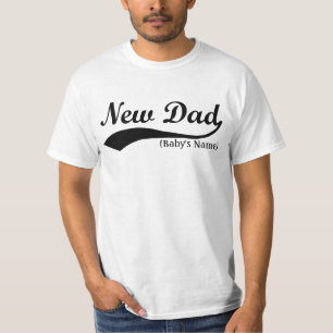 New Dad T-Shirts, Personalised Year or Name T-Shirt
