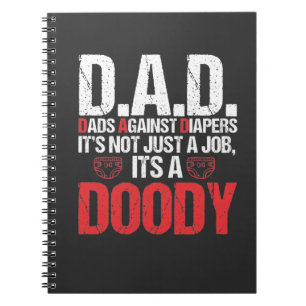 New Daddy Against Diaper Toddler Dad Adult Problem Notebook