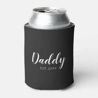 New Daddy Established 2023 typography Can Cooler