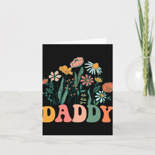 New Daddy Wildflower First Birthday & Baby Sho Card