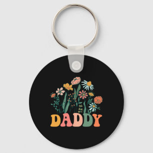 New Daddy Wildflower First Birthday & Baby Sho Key Ring