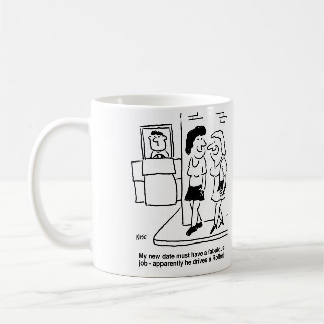New Date Drives a Roller Coffee Mug (Left)