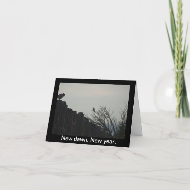 New dawn. New year. Holiday Card (Front)