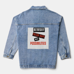 New Day. Fresh Hope. Bold Possibilities. – Inspira Denim Jacket