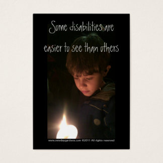 New Day Gardens- Autism Awareness Profile Card
