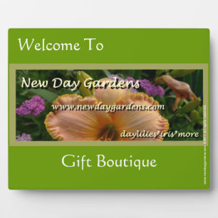 New Day Gardens Customisable Boutique Placard Plaque