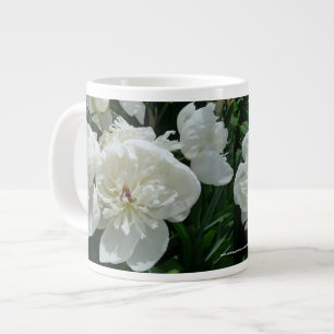 New Day Gardens Mug- White Peony Large Coffee Mug
