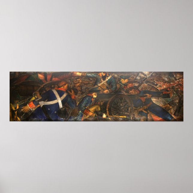 "New Deal" WPA Art Deco Banner Poster (Front)