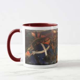 "New Deal" WPA Art Deco Ceramic Mug