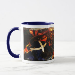 "New Deal" WPA Art Deco Grunge Ceramic Mug