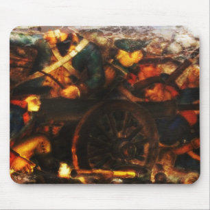 "New Deal" WPA Art Deco Grunge Mouse pad