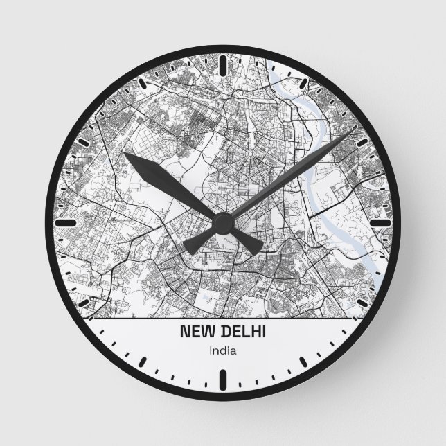 New Delhi Clock City Line Art (Front)