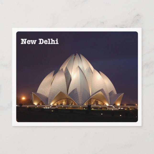 New Delhi - Il Tempio del Loto - Postcard (Front)
