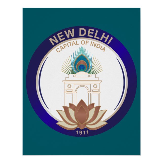 New Delhi India Poster (Front)