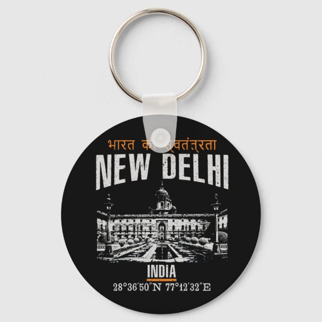 New Delhi Key Ring (Front)