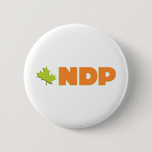 New Democratic Party 6 Cm Round Badge