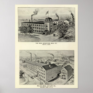 New Departure Bell Co, Miller Bros Cutlery Co Poster