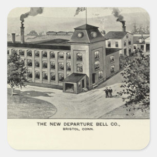 New Departure Bell Co, Miller Bros Cutlery Co Square Sticker