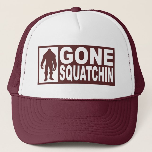 *NEW*DESIGN* GONE SQUATCHIN Hat - *BOBO*EDITION* (Front)