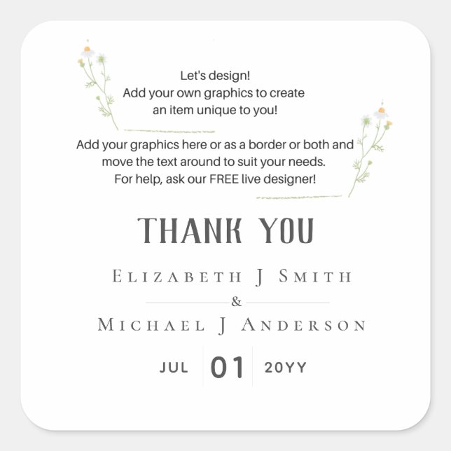 NEW! DESIGN OWN WEDDING LABELS - EASY TEMPLATE (Front)