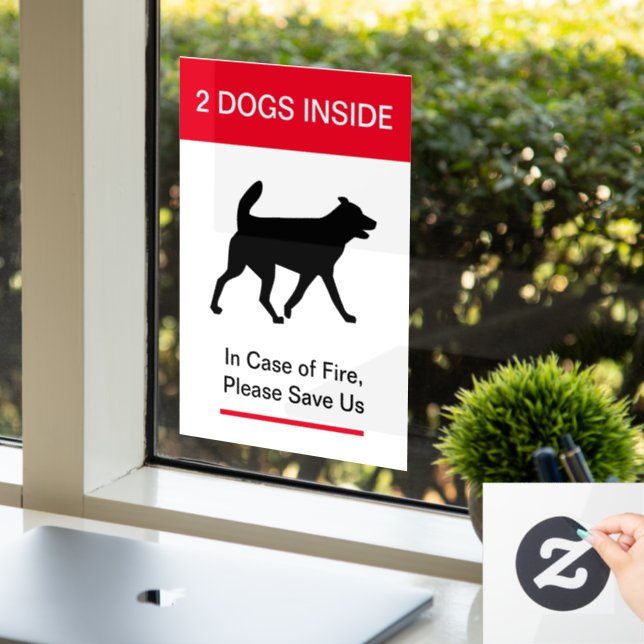 NEW! Dog Inside In case of Fire -Protect your Pets (Office)