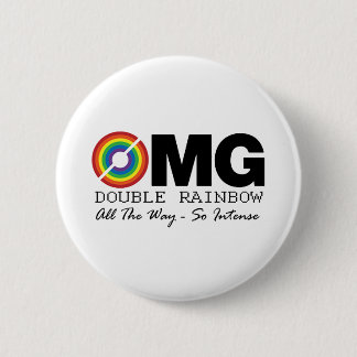 new double rainbow t shirt omg what does it mean? 6 cm round badge